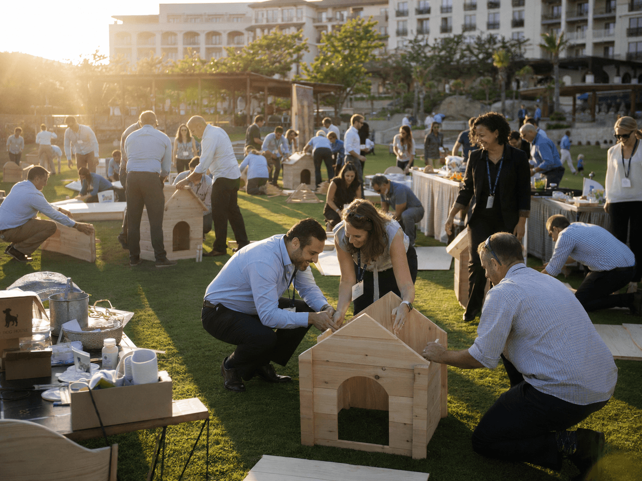 Dog House Sanibel Island 2 — Housewarming team building with Building Teams